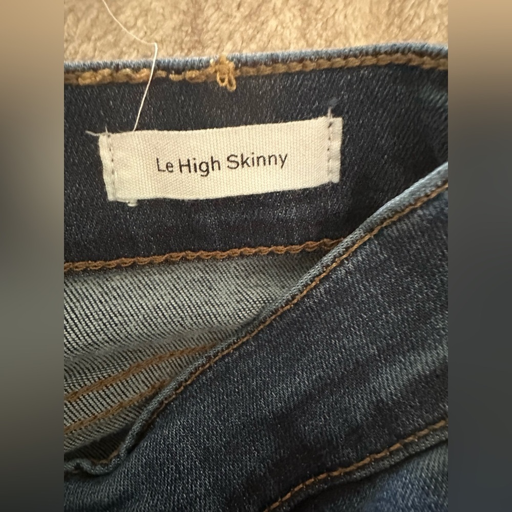 Frame Le High Skinny Jeans Dark Wash Blue Size 27 - Picture 7 of 11
